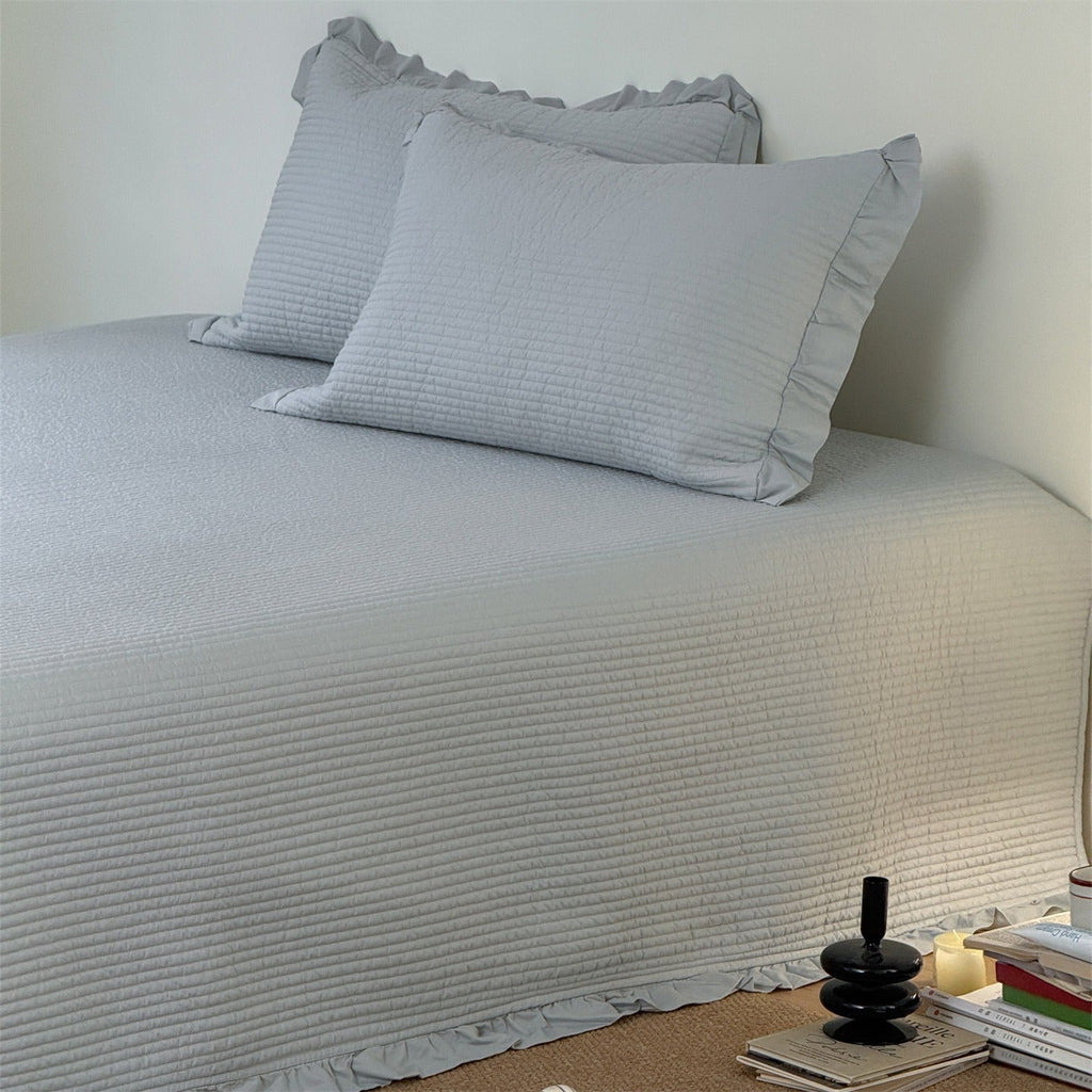 Soft Cream Summer Quilted Blanket