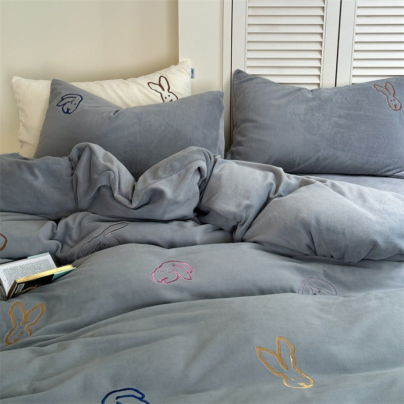 Warm Bunny Bedding Set