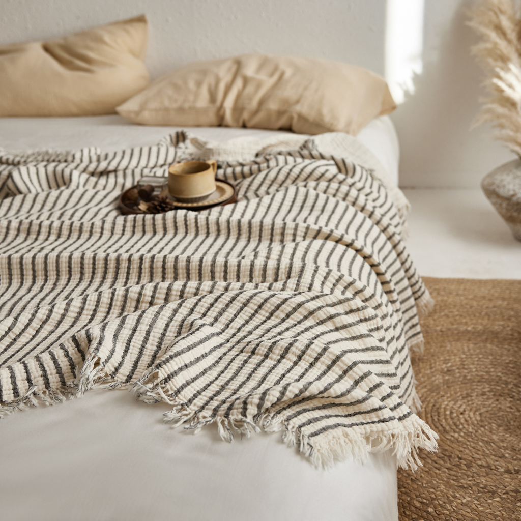 Woven Stripe Throw Blanket
