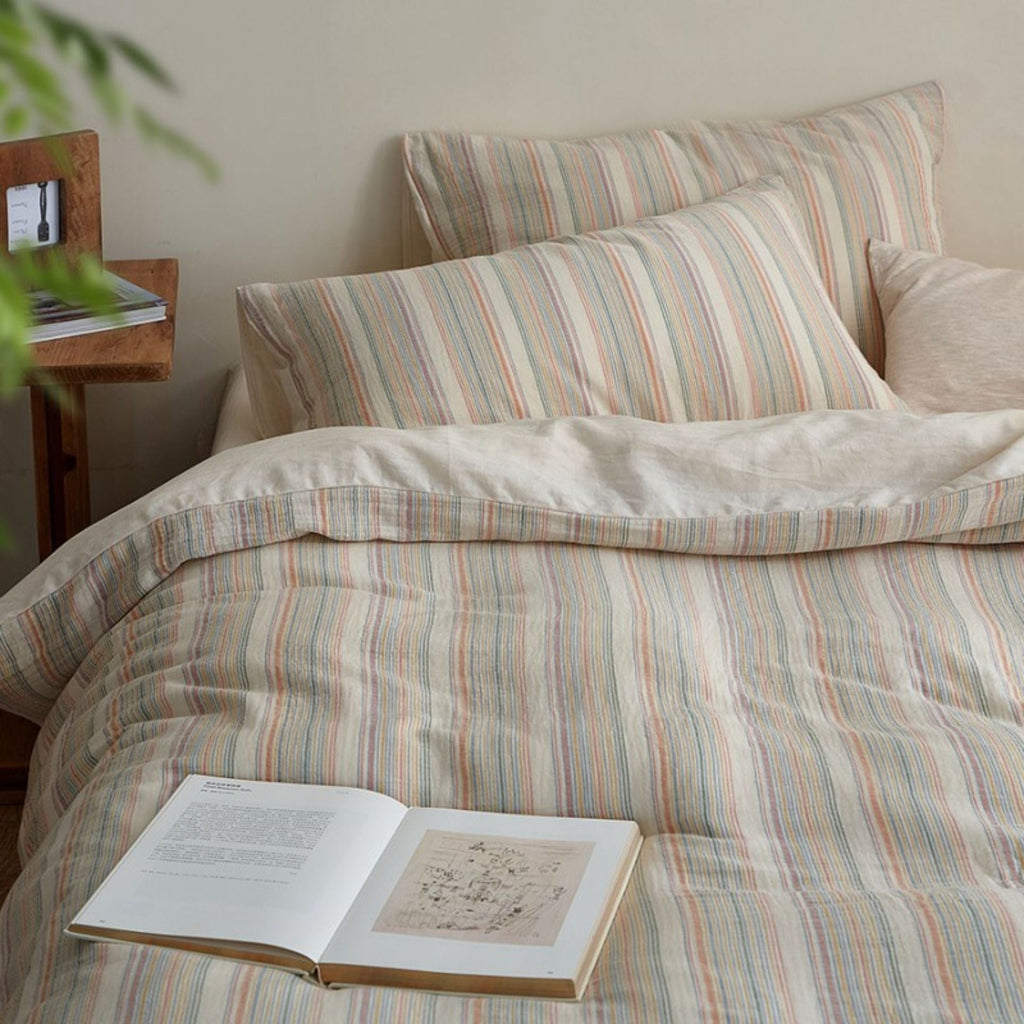Rainbow Stripe Bedding Set