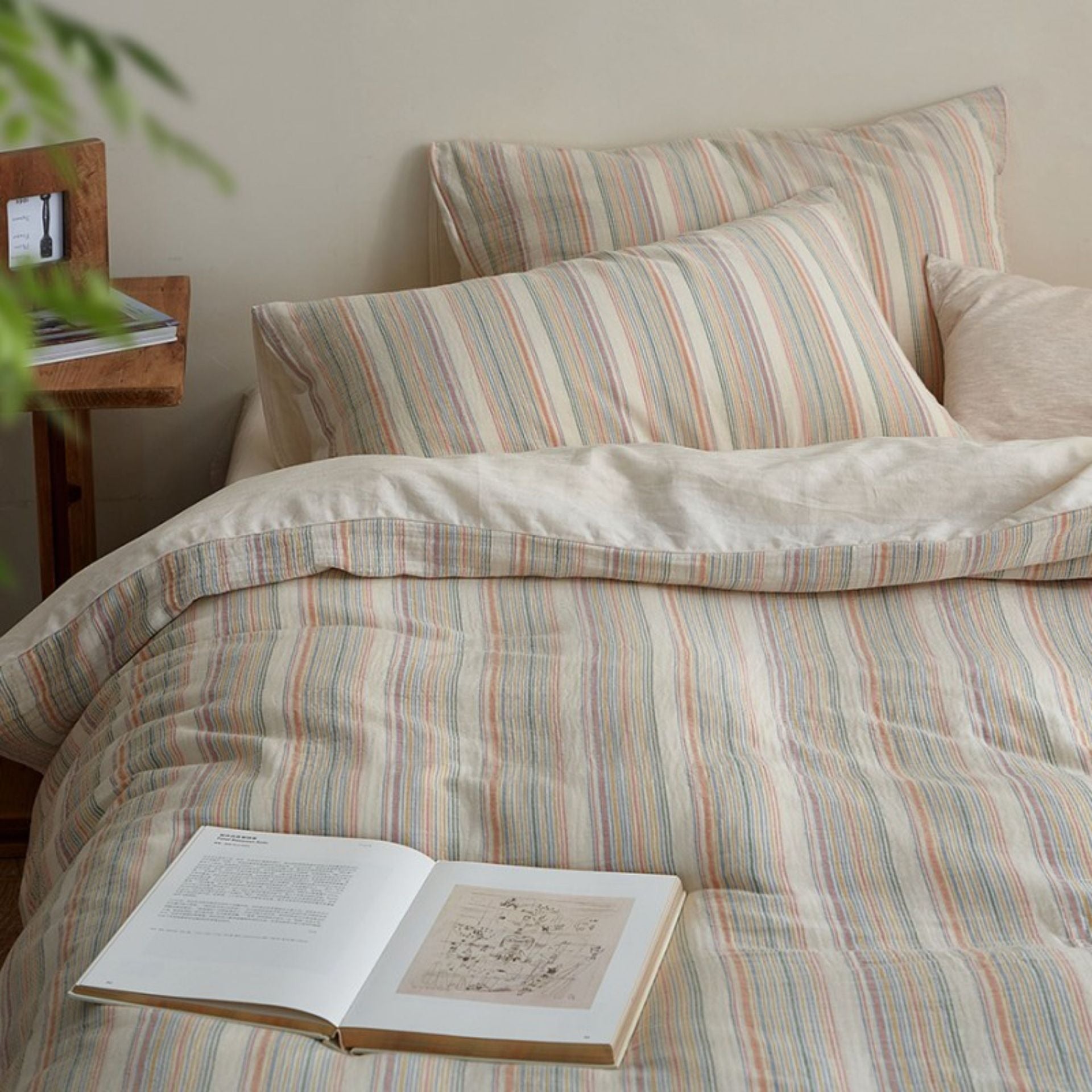 Rainbow Stripe Bedding Set