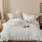 Chateau Ruffle Velvet Bedding Set