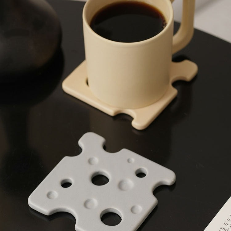 Swiss Cheese - Slice Ceramic Coaster