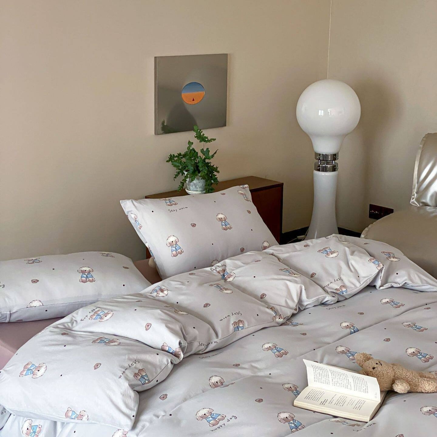 Blue Jacket Pup Bedding Set