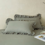 Ruffled Muslin Pillowcase Set