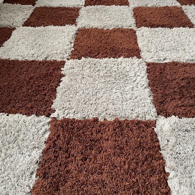 Fluffy Puzzle Tile Set - Warm Stone