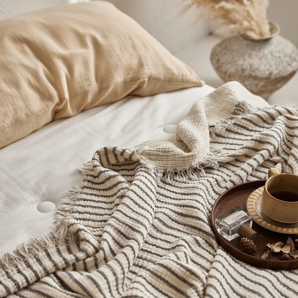 Woven Stripe Throw Blanket