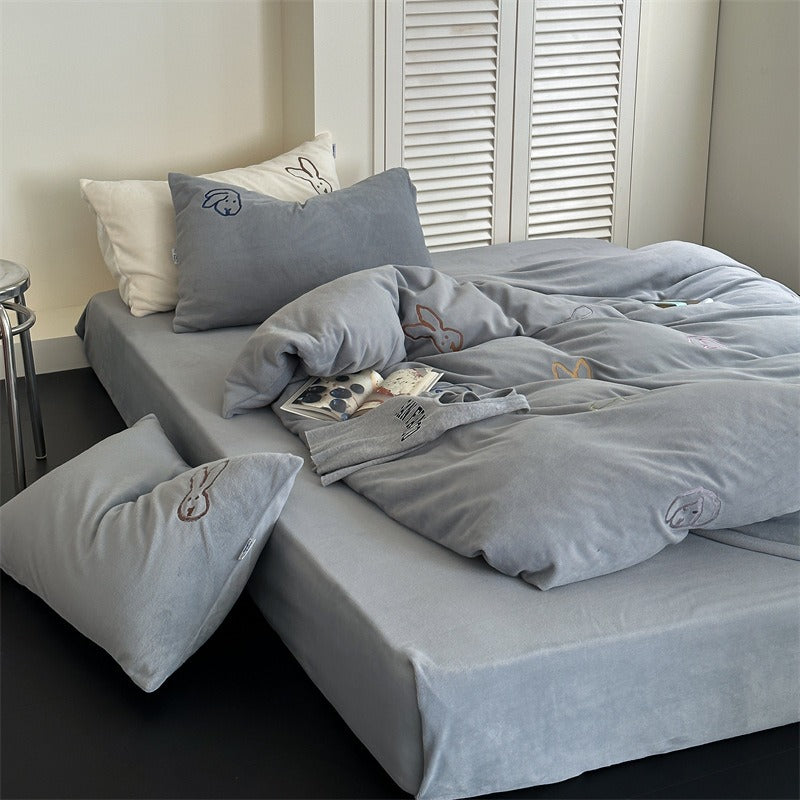 Warm Bunny Bedding Set