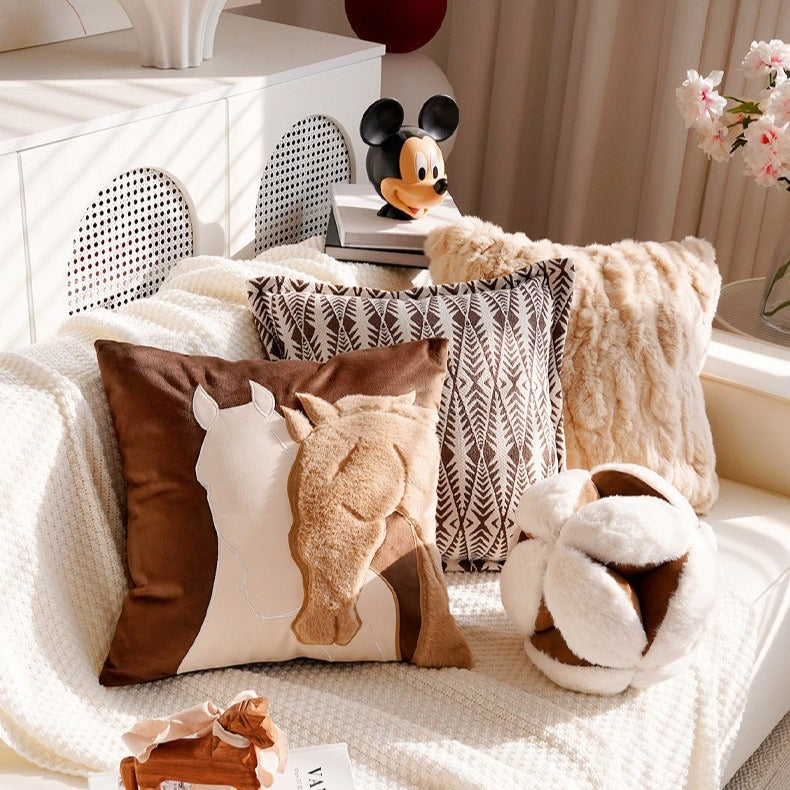 Cosy Horse Square Cushion