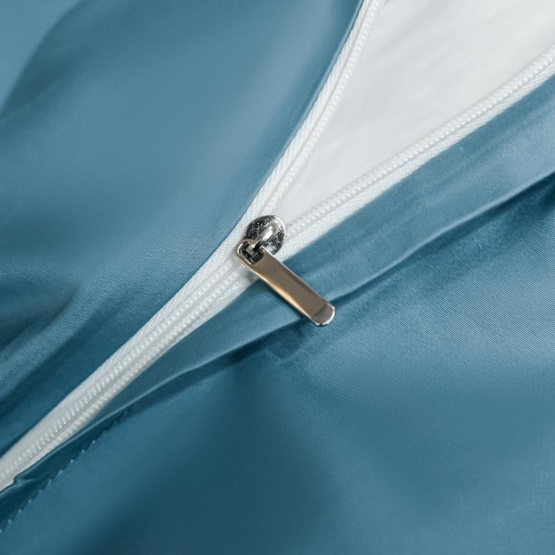 Neo Sky Blue Silky Egyptian Cotton Bedding Set