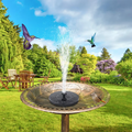 Solar-Powered Birdbath Fountain
