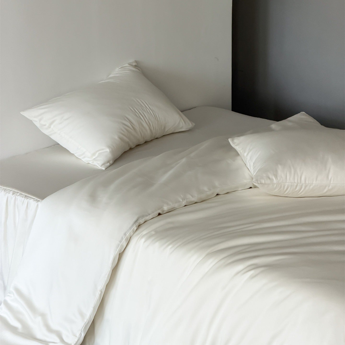 Ruffle Skirt Silky Bedding Set
