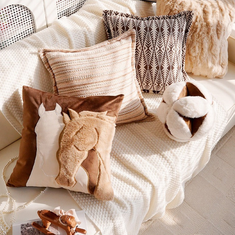 Cosy Horse Square Cushion