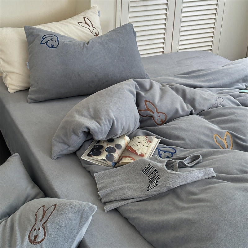 Warm Bunny Bedding Set