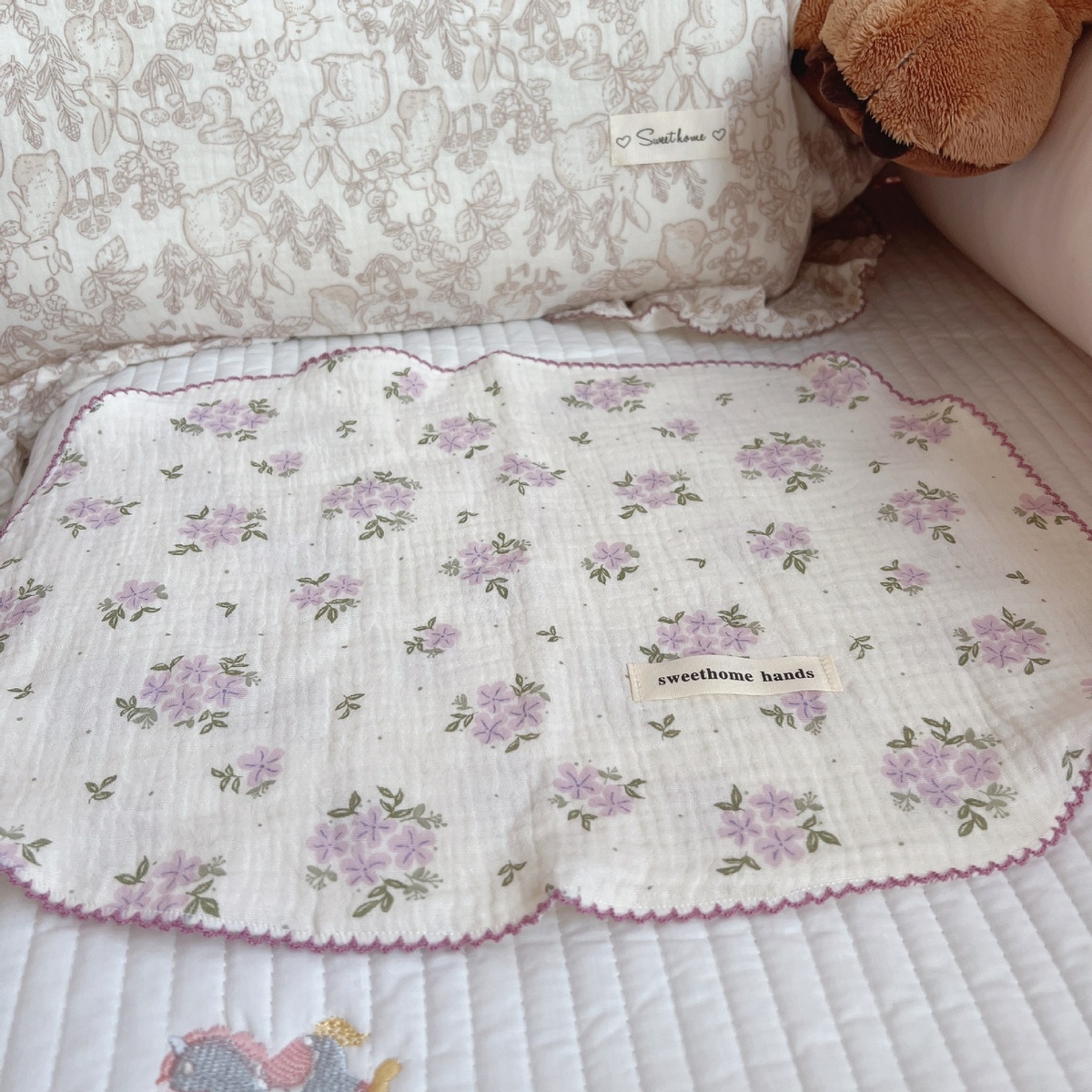 Lilac Breeze Burp Cloth