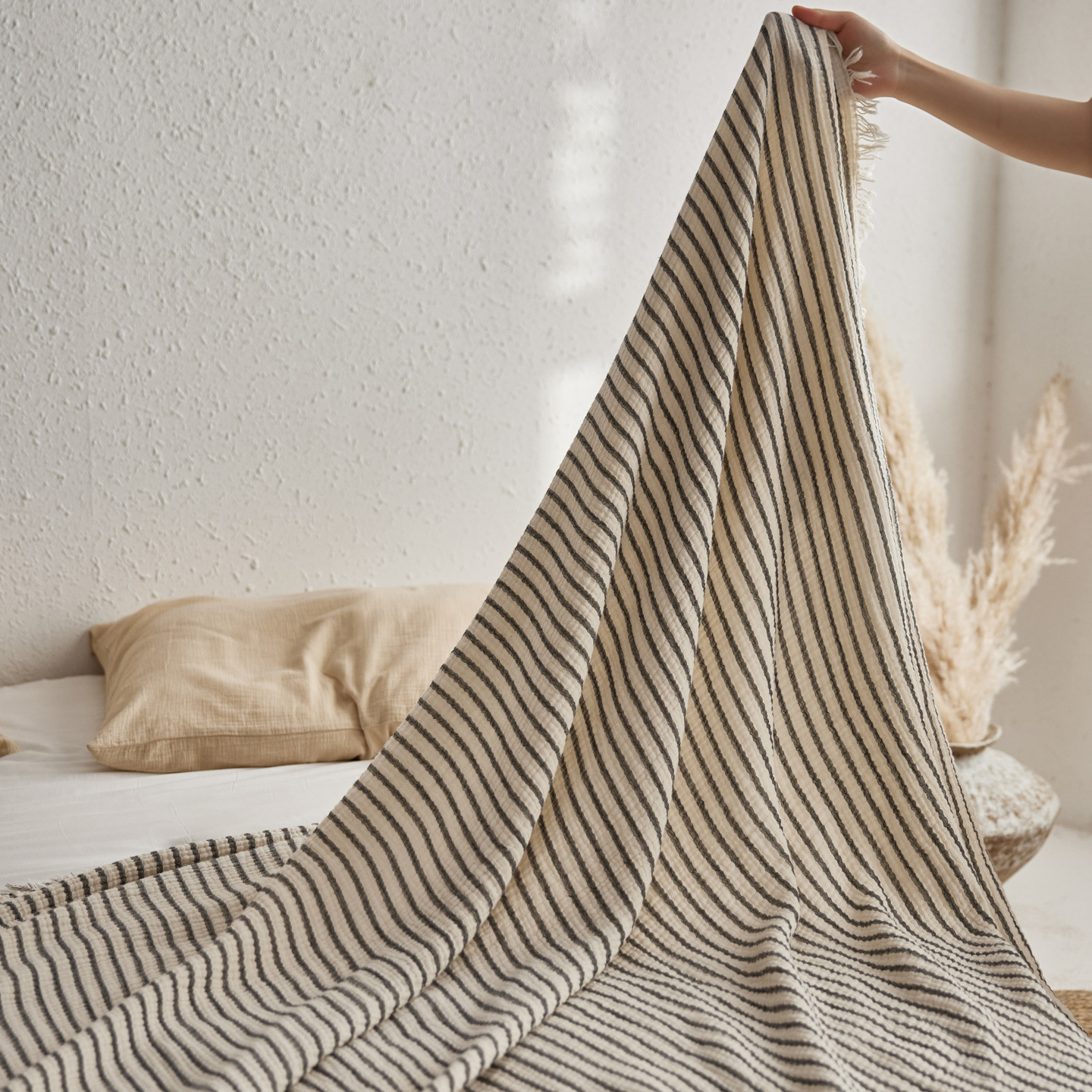 Woven Stripe Throw Blanket