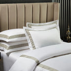 Vera Hotel Border Egyptian Cotton Bedding Set