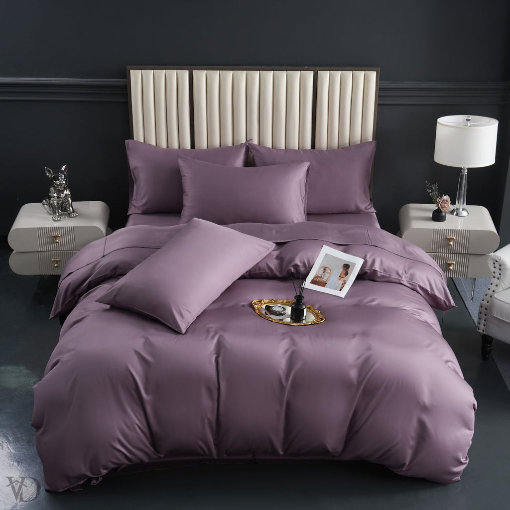 Green Dream Purple Luxury Bamboo Bedding Set