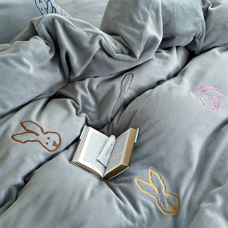 Warm Bunny Bedding Set