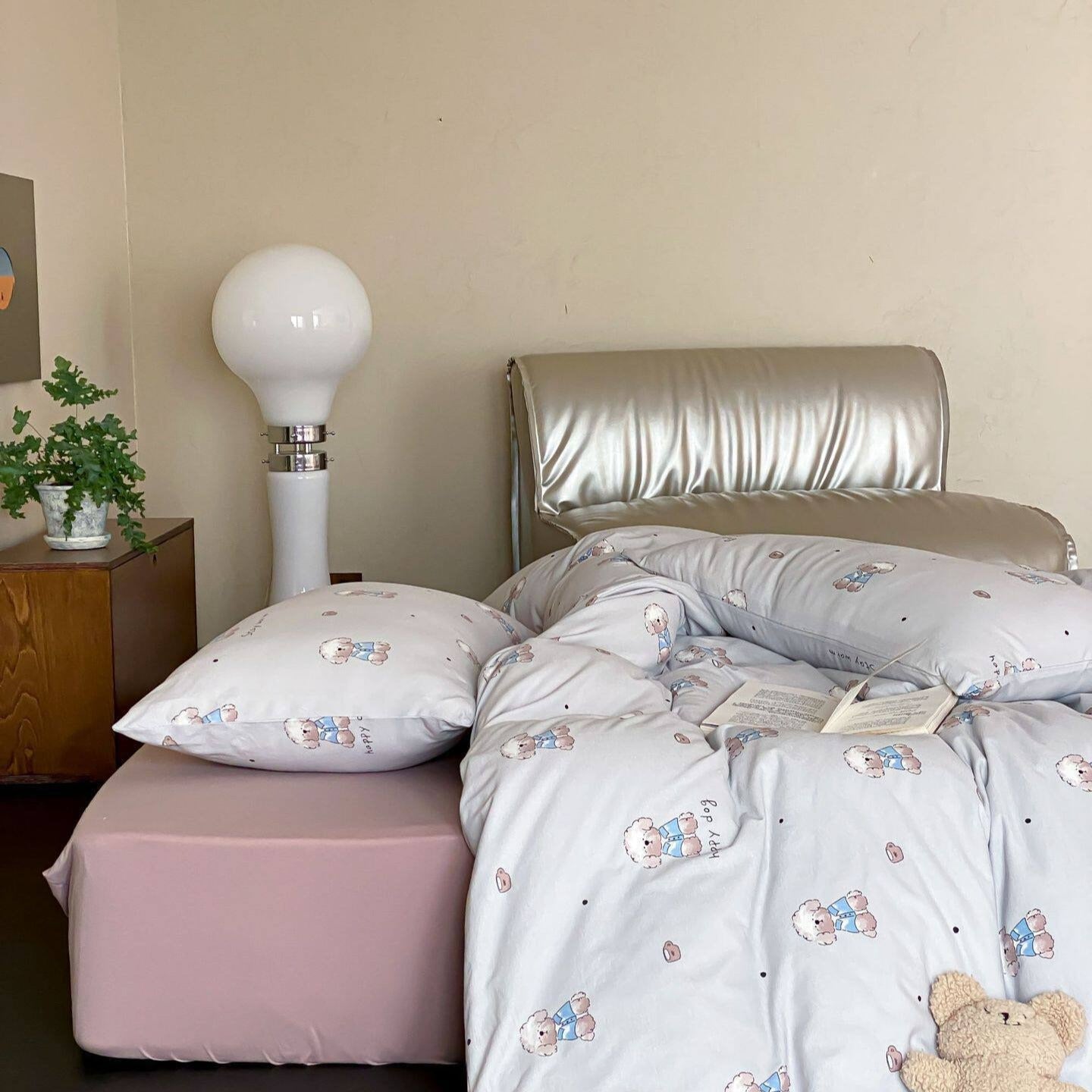 Blue Jacket Pup Bedding Set