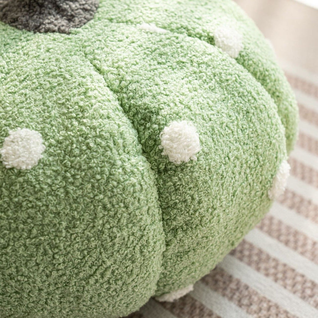 Cottage Pumpkin Dot Pillow