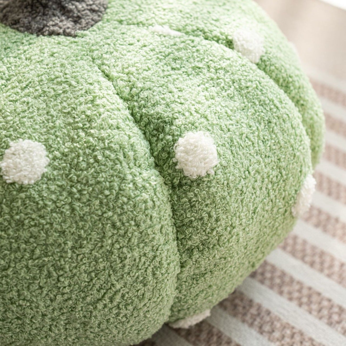 Cottage Pumpkin Dot Pillow