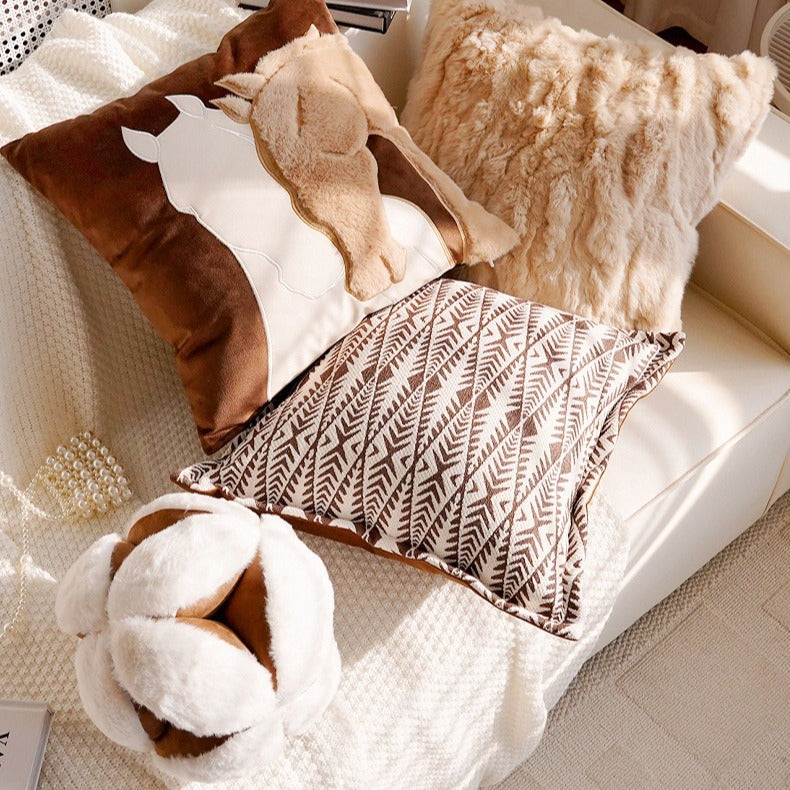 Cosy Horse Square Cushion