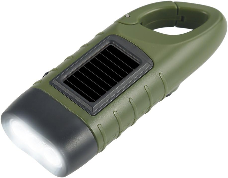 Hand Crank Solar Flashlight - Ultimate Emergency & Outdoor Light