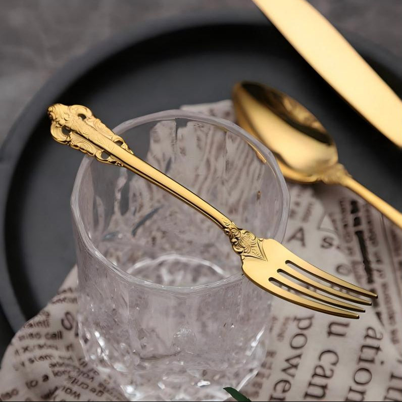 Ducal Gold Forged Stainless Steel Cutlery Set