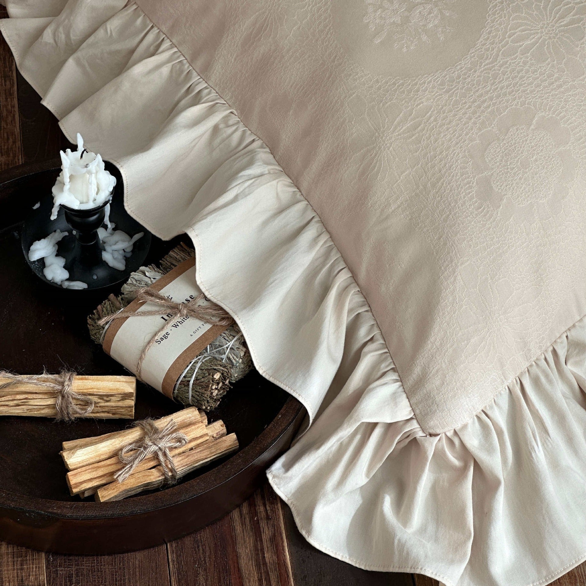 Lila's Vintage Ruffle Bedding Set