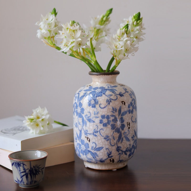 Blue Countryside Ceramic Vase
