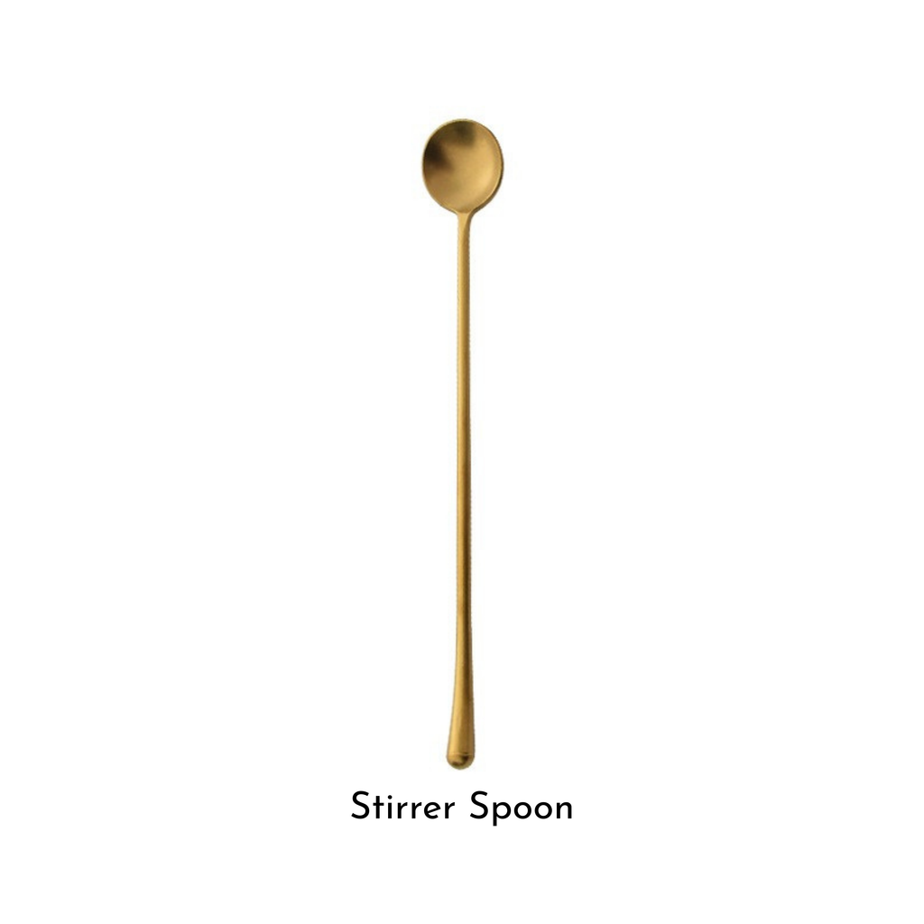 Retro Matte Gold Cutlery