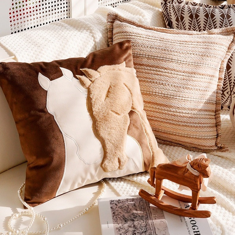 Cosy Horse Square Cushion