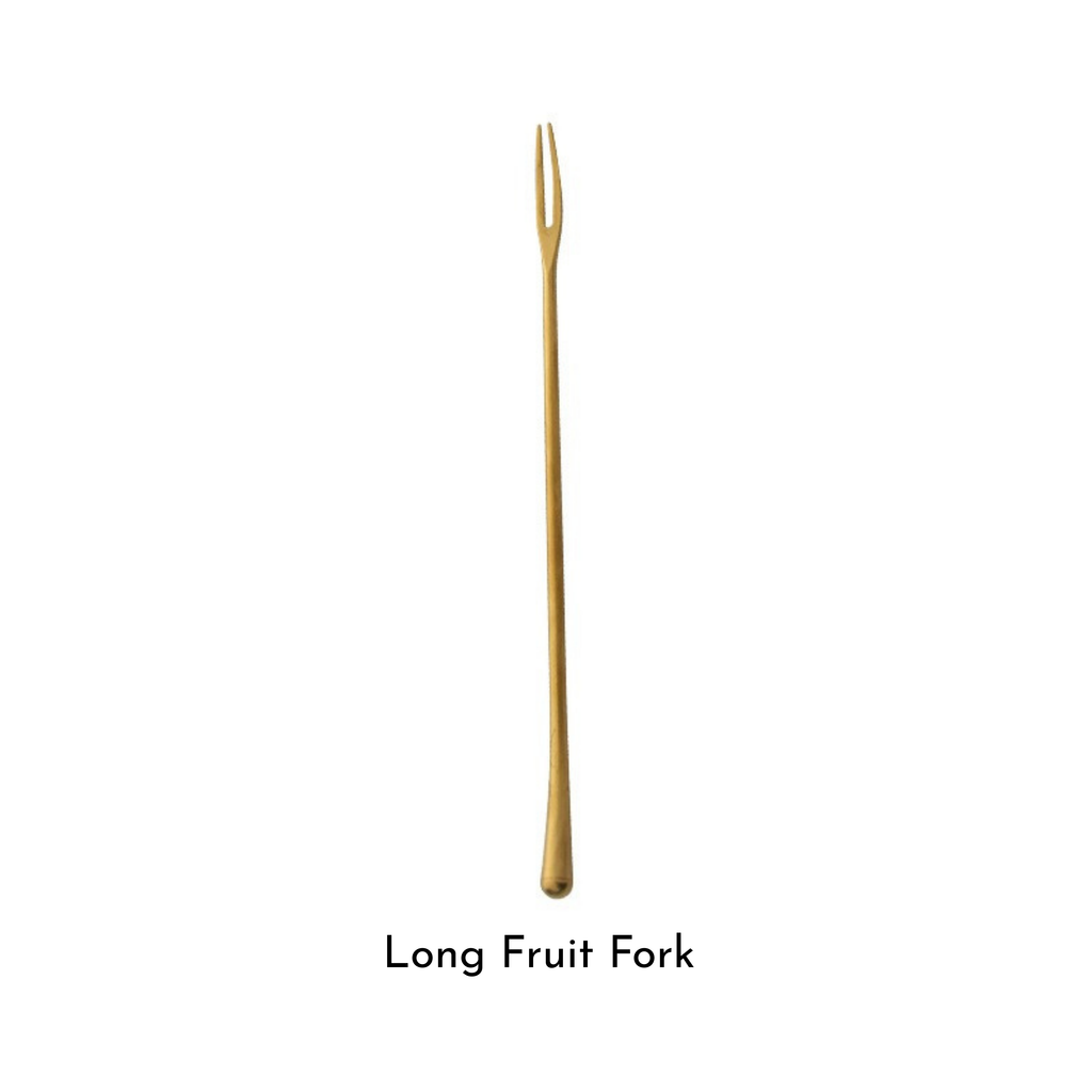 Retro Matte Gold Cutlery