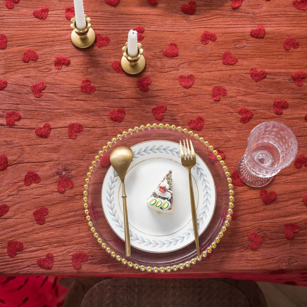Love Heart Mesh Tablecloth