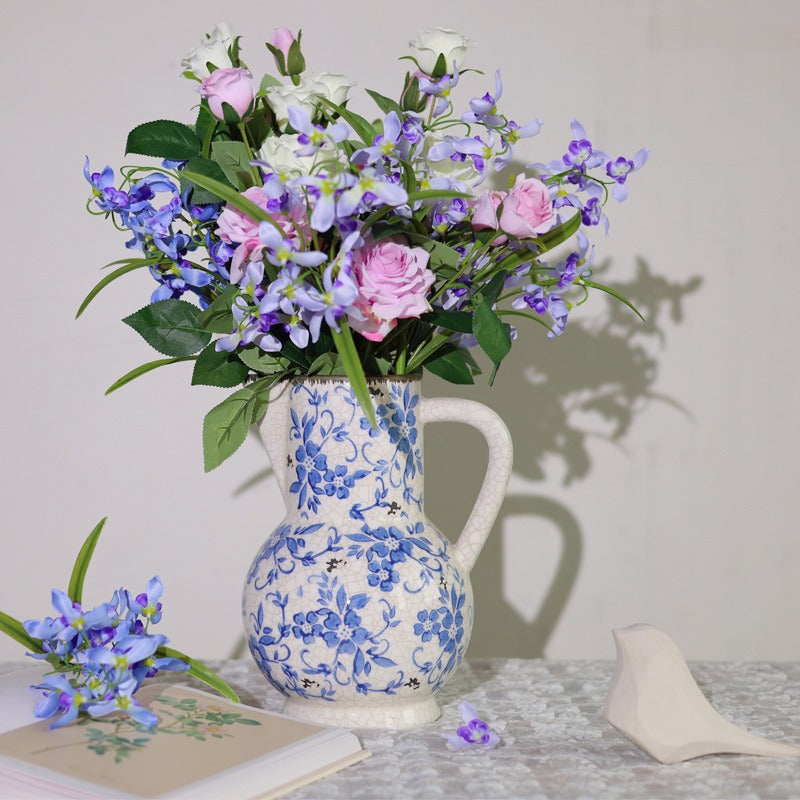 Blue Countryside Ceramic Vase