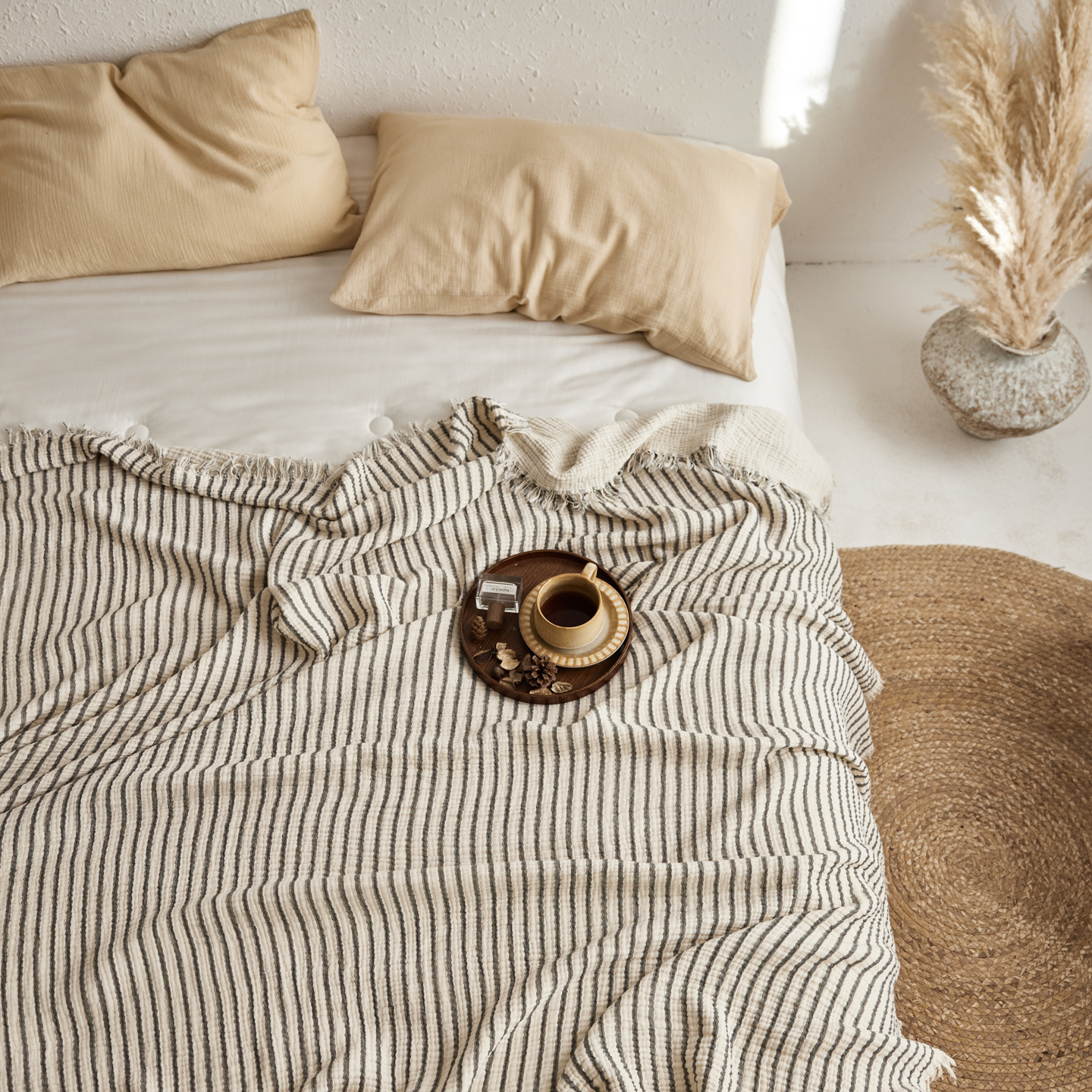 Woven Stripe Throw Blanket