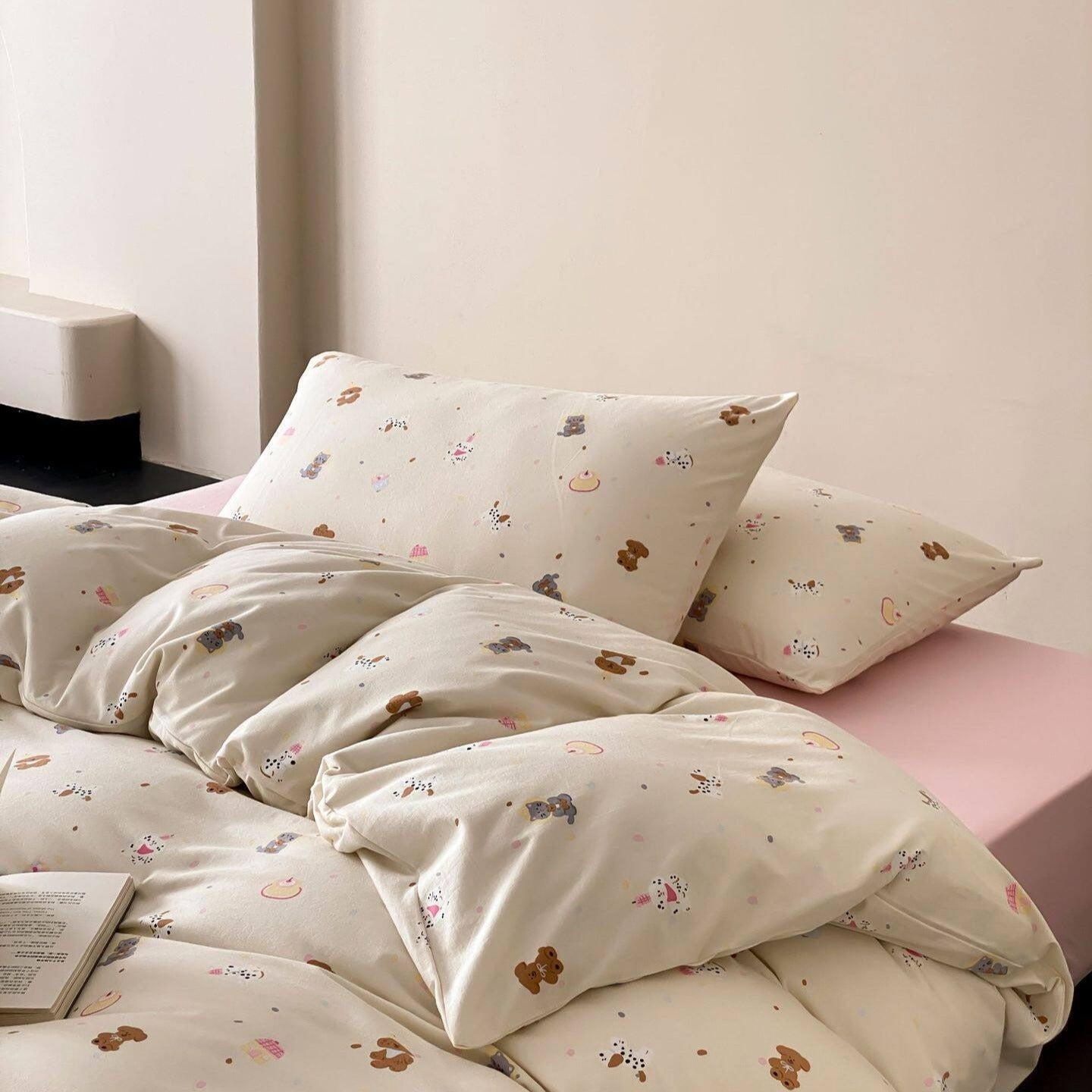 Squirrel & Acorn Dots Bedding Set