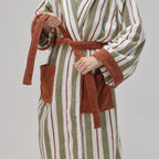 Botanic Breeze Striped Robe
