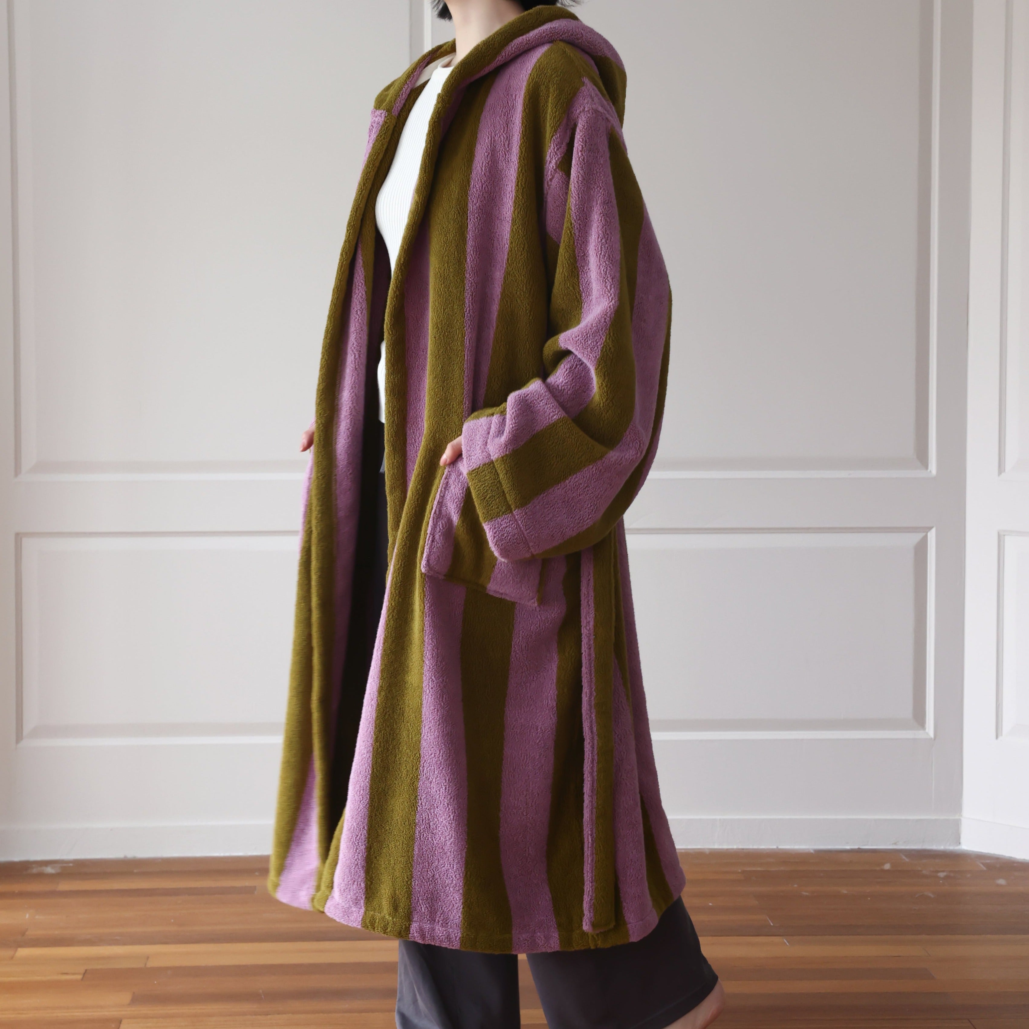 Rosewood Stripe Bathrobe