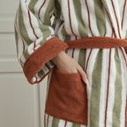 Botanic Breeze Striped Robe