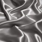 Solenne Starlight Silver Openwork Trim Luxury Pure Mulberry Silk Bedding Set
