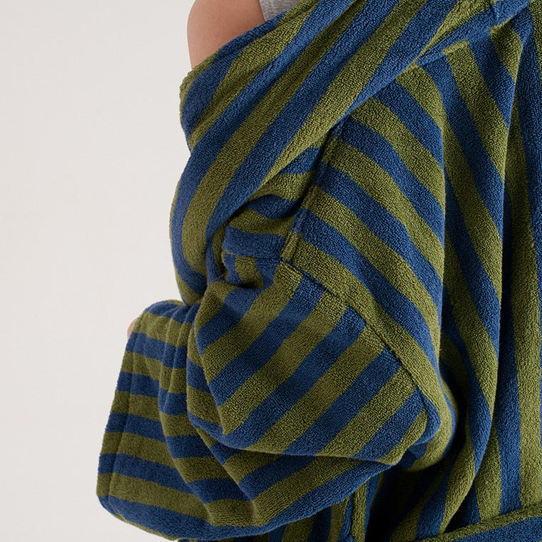 Beach Villa Striped Bathrobe Unisex - FINAL SALE