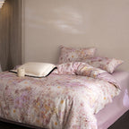 Elara Watercolor Floral Egyptian Cotton Bedding Set