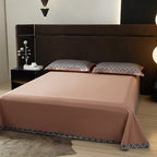 Roselle Lattice Printed Luxury Egyptian Cotton Bedding Set