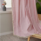 Beach Villa Striped Curtain