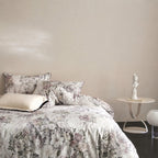 Cyria Pearl Garden Floral Egyptian Cotton Bedding Set
