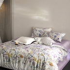 Lunaria Floral Garden Egyptian Cotton Bedding Set
