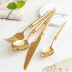 Vivian Gold Luxury Stainless Steel Cutlery Set