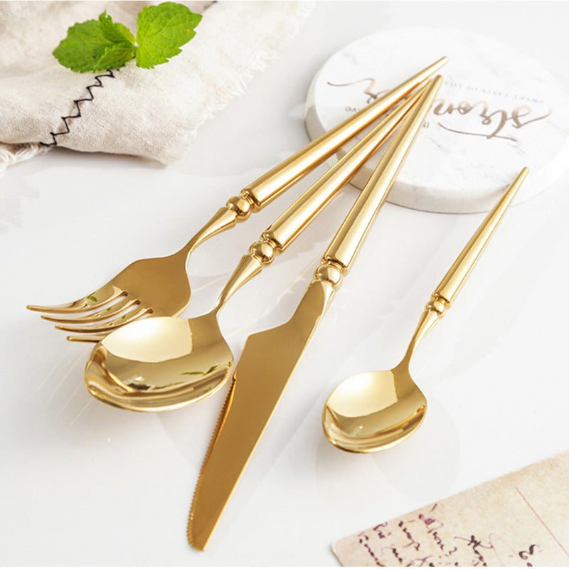 Vivian Gold Luxury Stainless Steel Cutlery Set